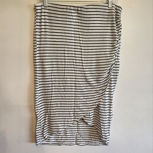 Striped Max Studio Tulip Skirt